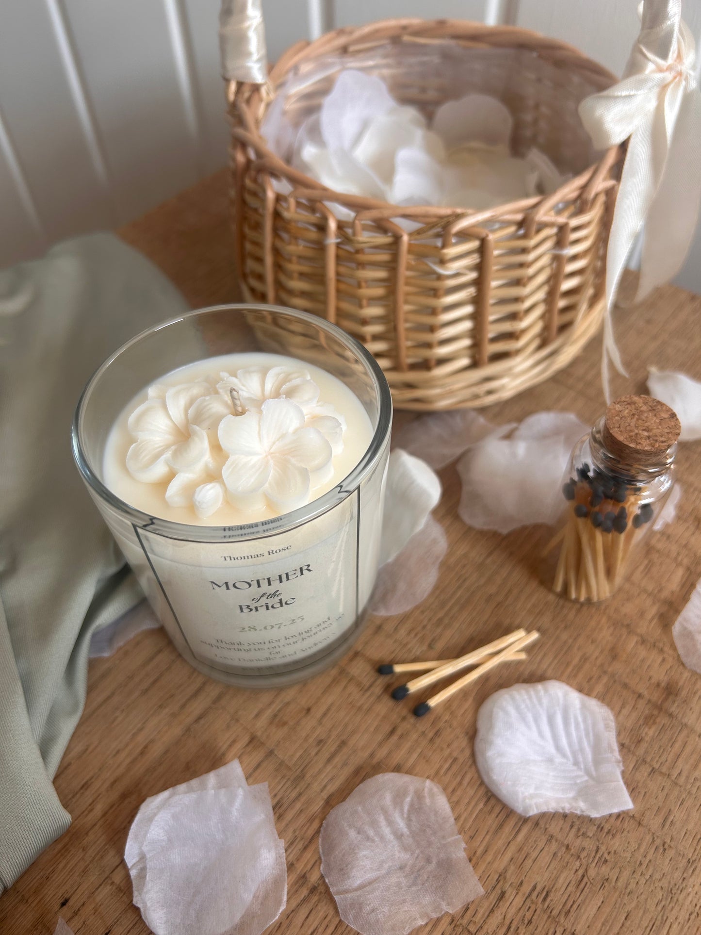 Personalised Mother Of Bride Candle