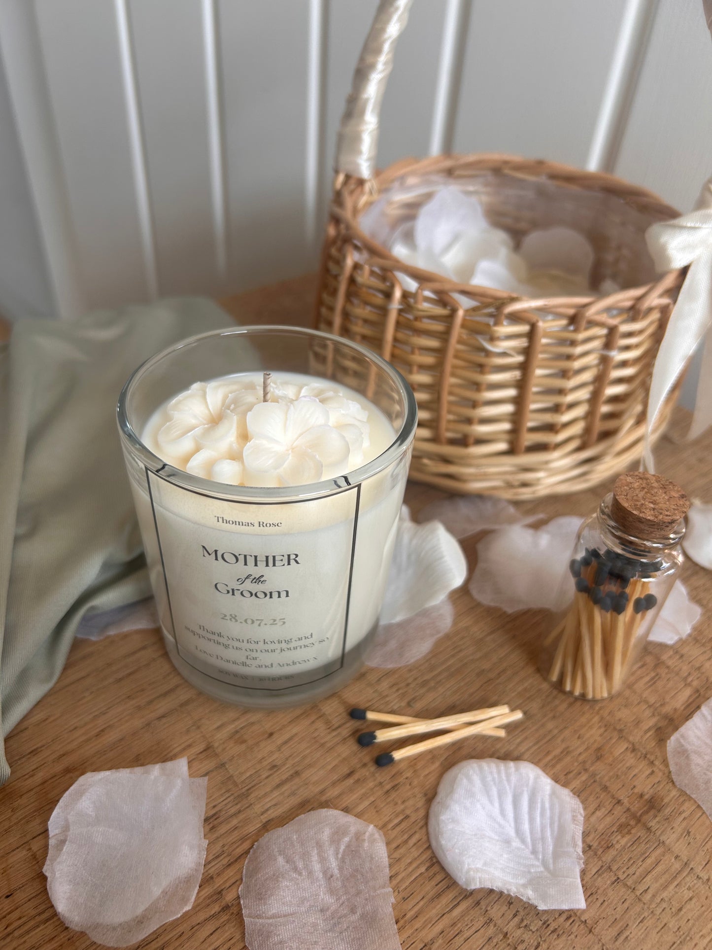 Personalised Mother of Groom Candle