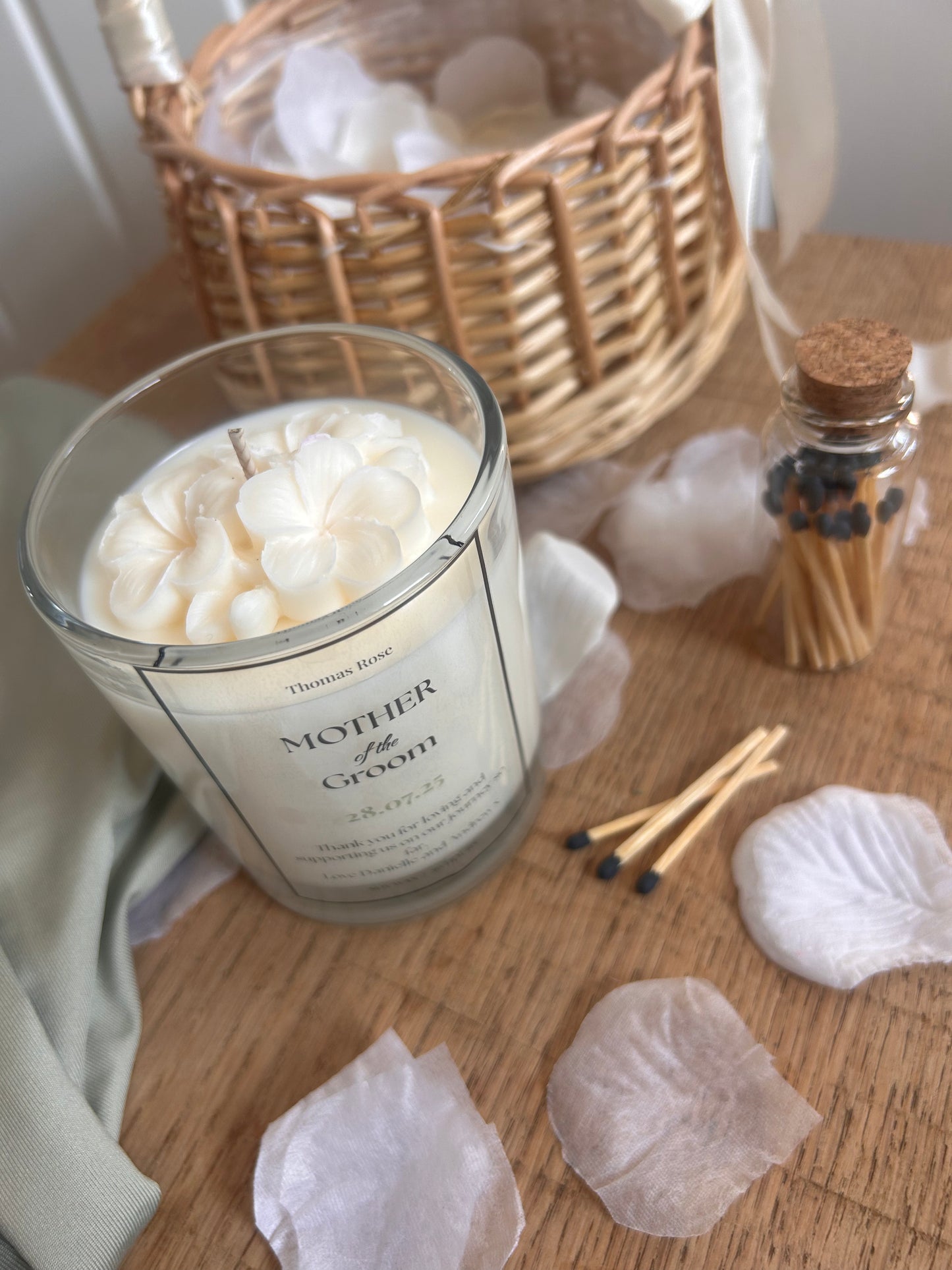 Personalised Mother of Groom Candle